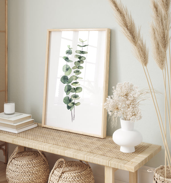 Modern Scandinavian style botanical wall art set of 2 prints