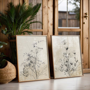 Abstract farmhouse fine art  set of 2 prints