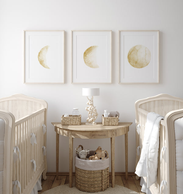 Nursery wall art print set of 3 prints