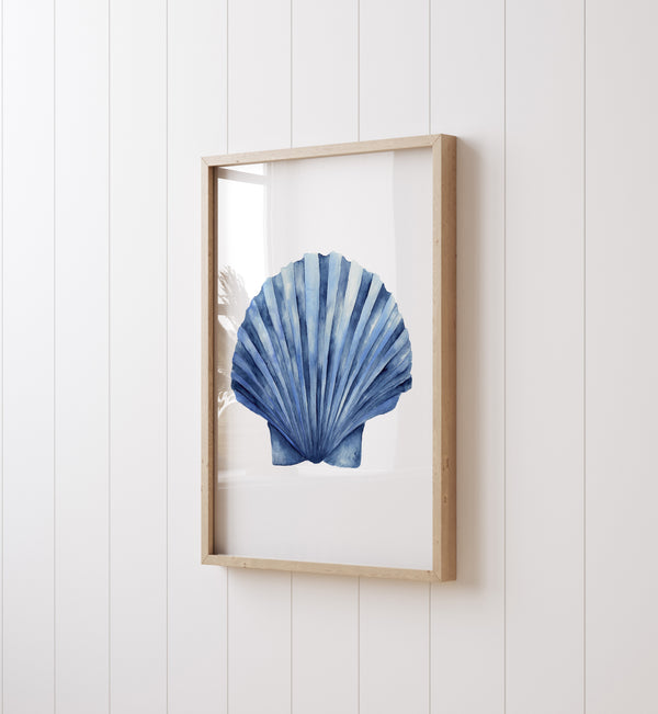 3 Blue Corals Set - Coastal Wall Art for Modern Home Décor