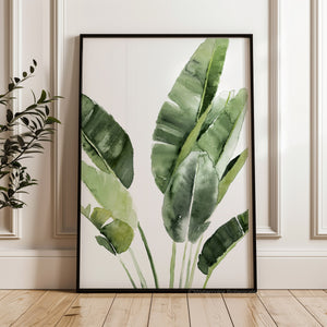 Moderne Kunst für Wohnzimmer, Monstera Deliciosa Gemälde, tropische Blätter