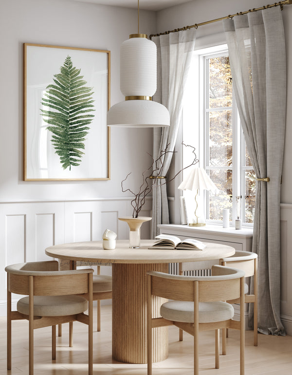 Farn Poster Set – Skandinavische Minimalistische Aquarell Pflanzenkunst (2-teilig)