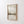 Single beige abstract landscape print in a wooden frame on a white panelled wall