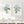 Aquarellblaue Hortensienblüten, 2er-Set minimalistischer Küstenmotive, moderne Blumenkunst