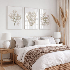 Set of 3 minimalist coastal fine art prints